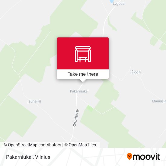 Карта Pakarniukai