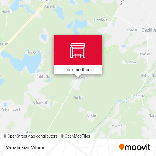 Карта Vabalickiai