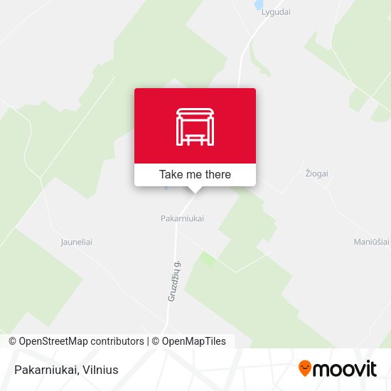 Карта Pakarniukai