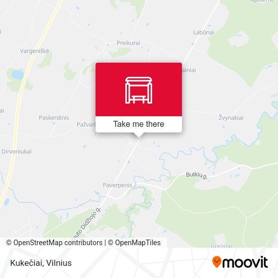 Карта Kukečiai