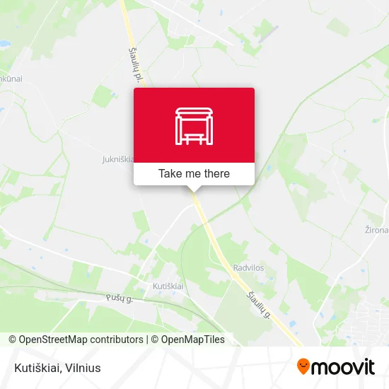 Карта Kutiškiai