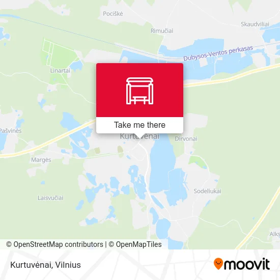 Карта Kurtuvėnai
