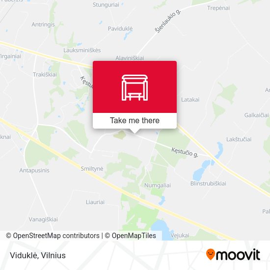 Карта Viduklė