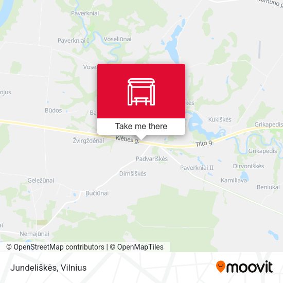 Карта Jundeliškės
