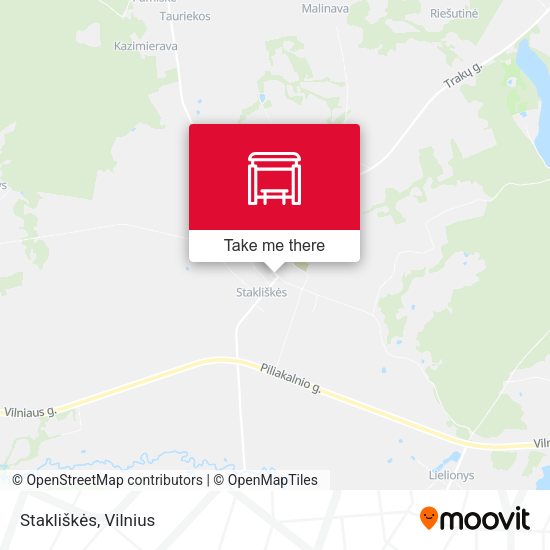Карта Stakliškės