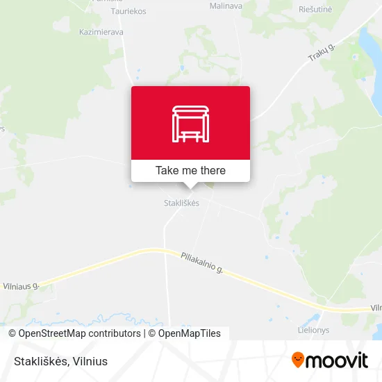 Карта Stakliškės