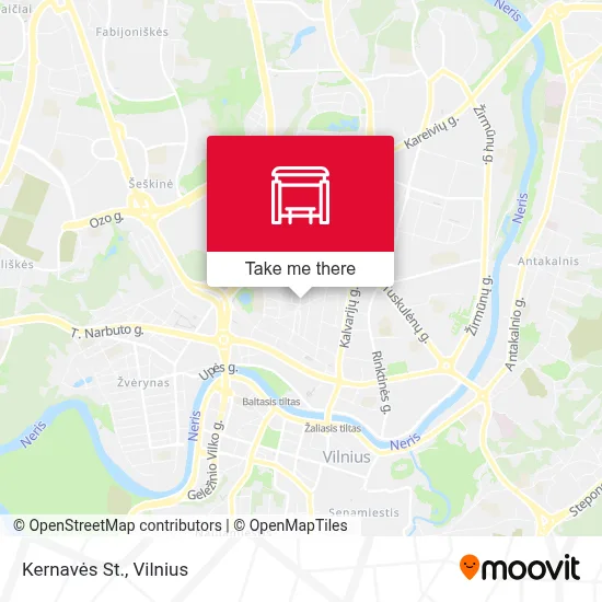 Kernavės St. map