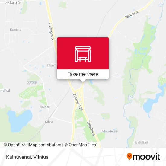Карта Kalnuvėnai
