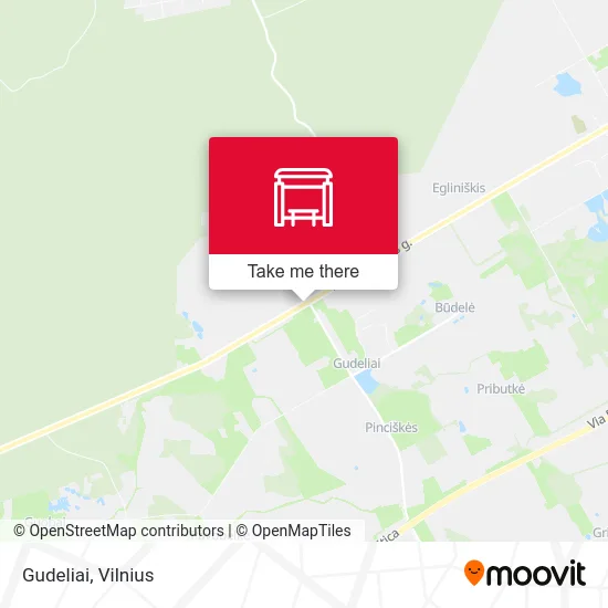 Карта Gudeliai