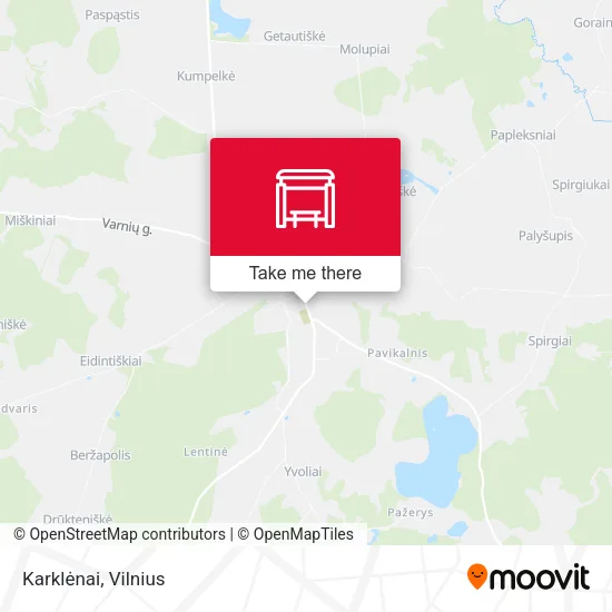 Карта Karklėnai
