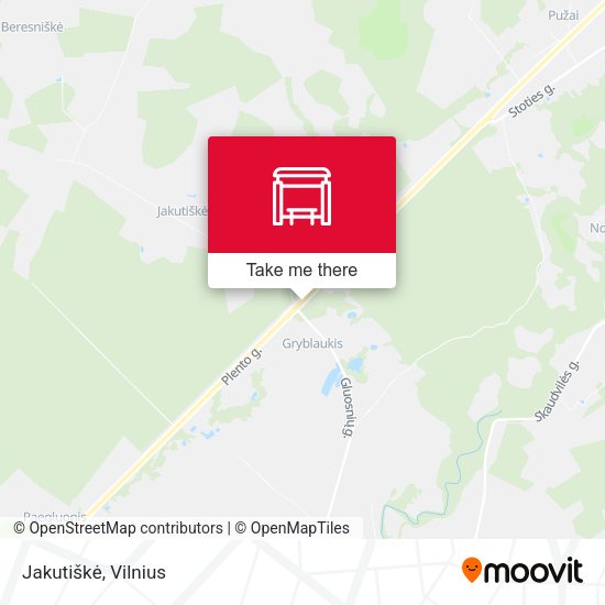 Карта Jakutiškė
