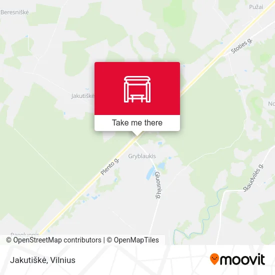 Карта Jakutiškė