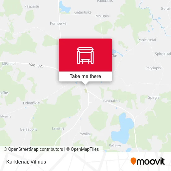 Карта Karklėnai