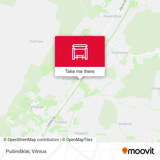 Карта Pušiniškiai