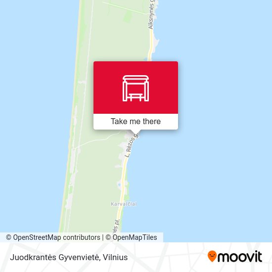 Карта Juodkrantės Gyvenvietė