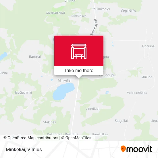 Карта Minkeliai