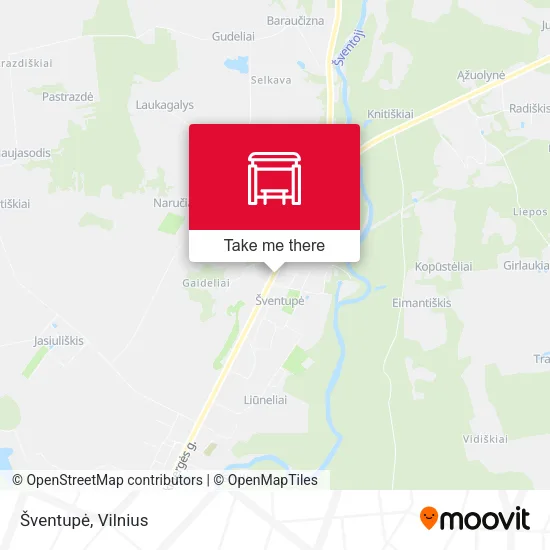 Карта Šventupė