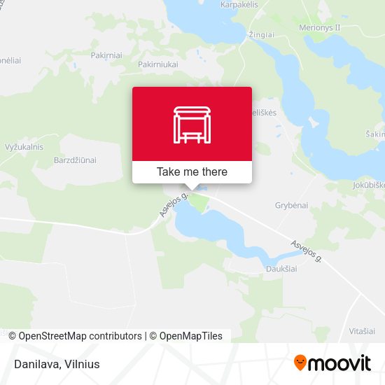 Карта Danilava