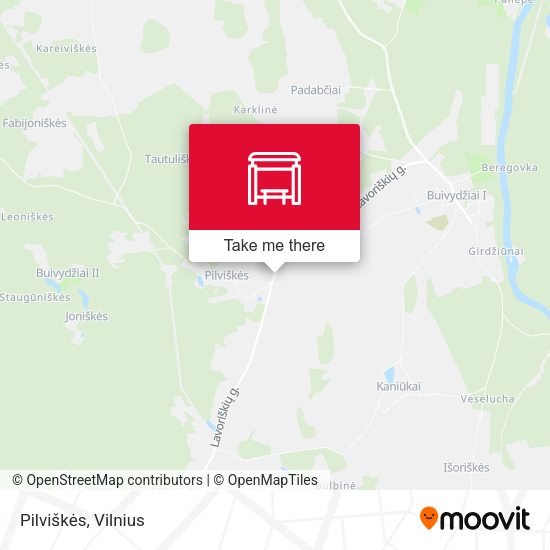 Карта Pilviškės