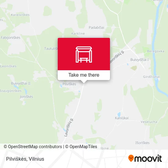 Карта Pilviškės