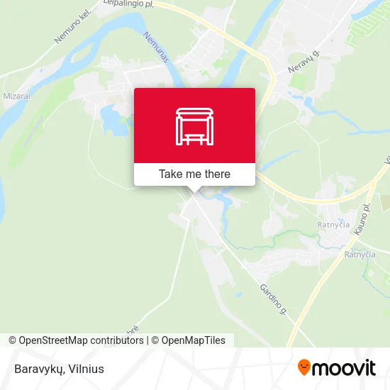 Карта Baravykų