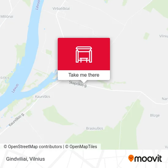 Карта Gindviliai