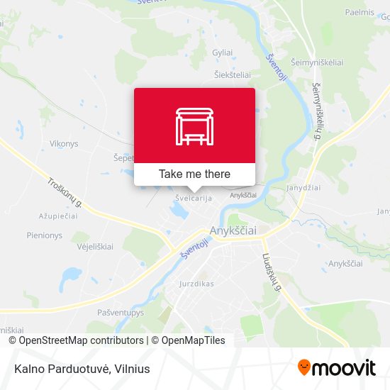 Карта Kalno Parduotuvė