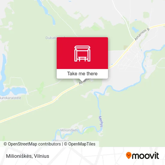 Карта Milioniškės