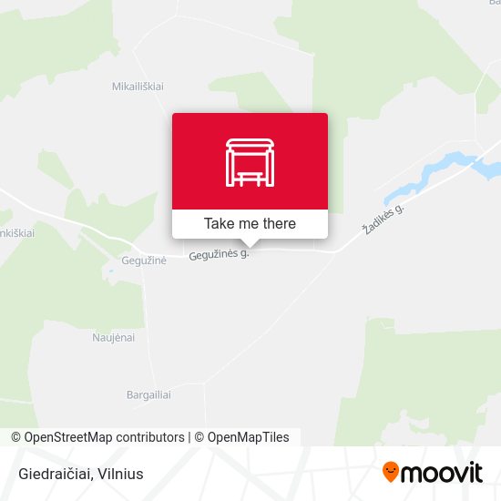Карта Giedraičiai