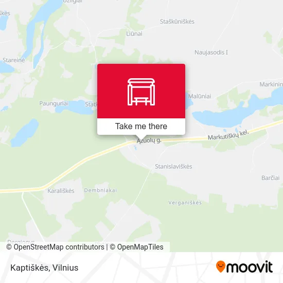 Карта Kaptiškės