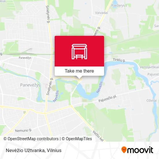 Карта Nevėžio Užtvanka