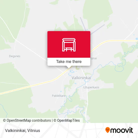 Карта Valkininkai