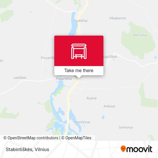 Карта Stabintiškės