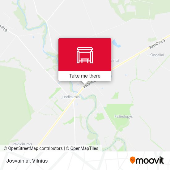 Карта Josvainiai