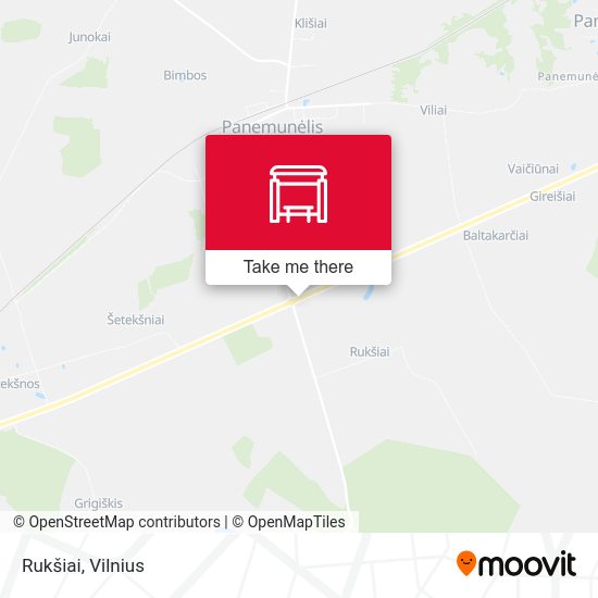 Карта Rukšiai