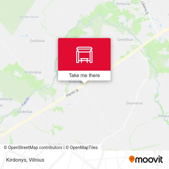 Карта Kirdonys