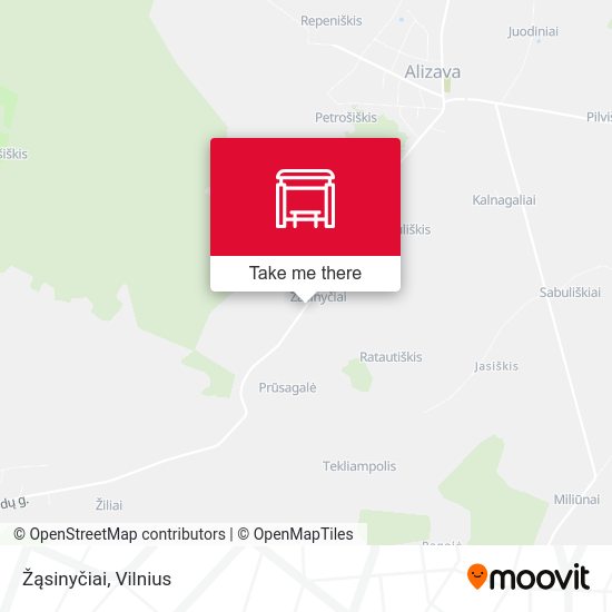 Карта Žąsinyčiai