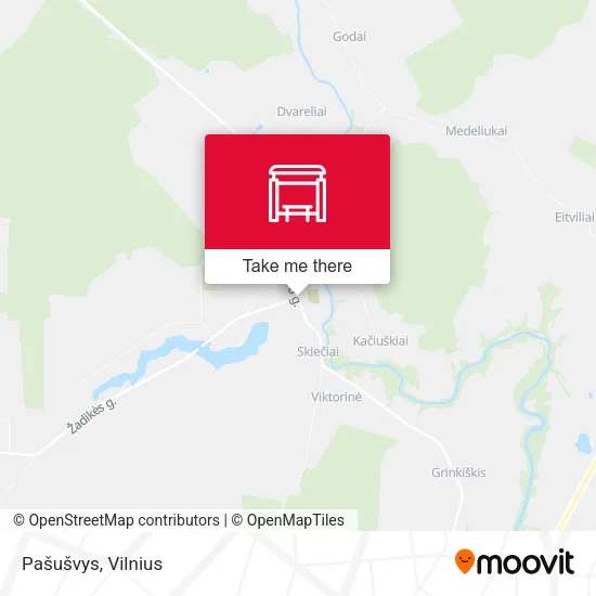 Карта Pašušvys