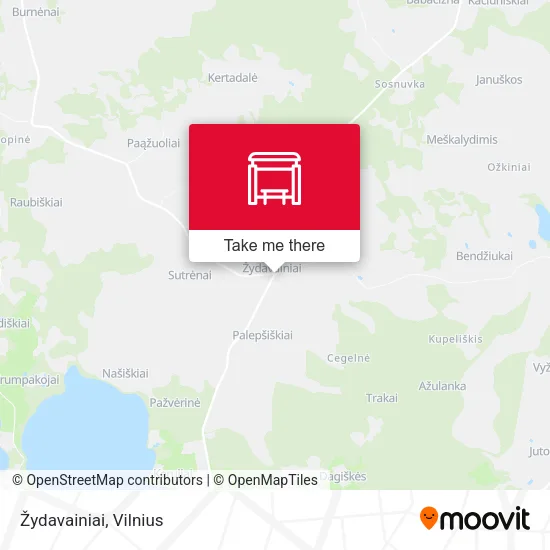 Карта Žydavainiai