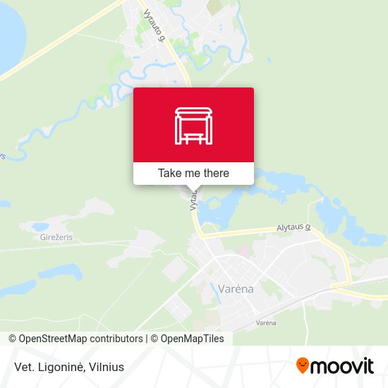 Карта Vet. Ligoninė