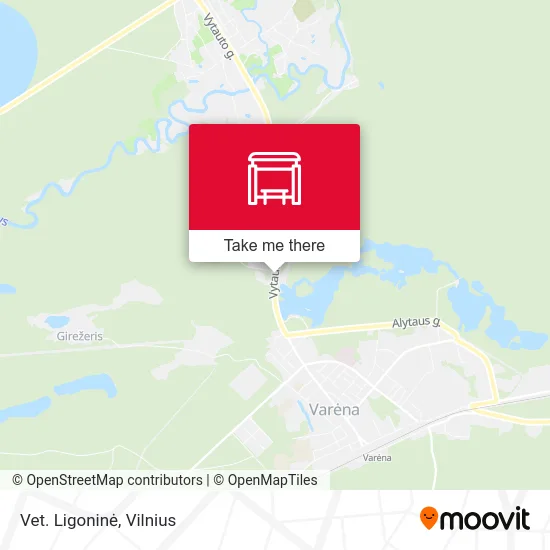 Карта Vet. Ligoninė