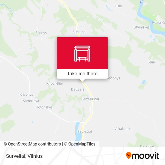 Карта Surveliai