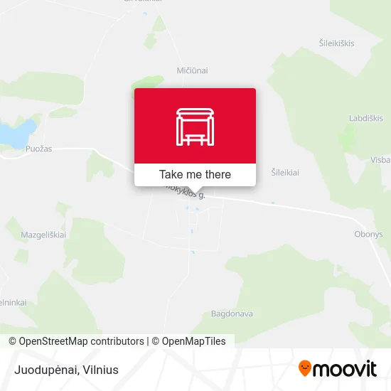 Карта Juodupėnai