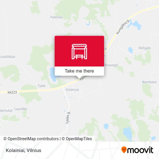 Карта Kolainiai