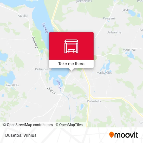 Карта Dusetos