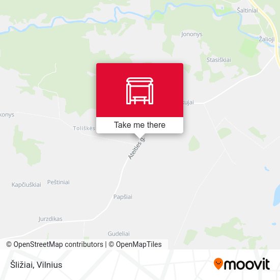 Карта Šližiai