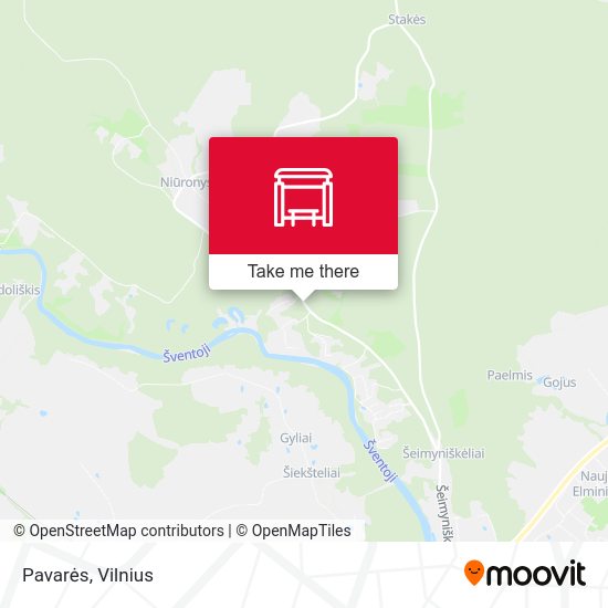 Карта Pavarės