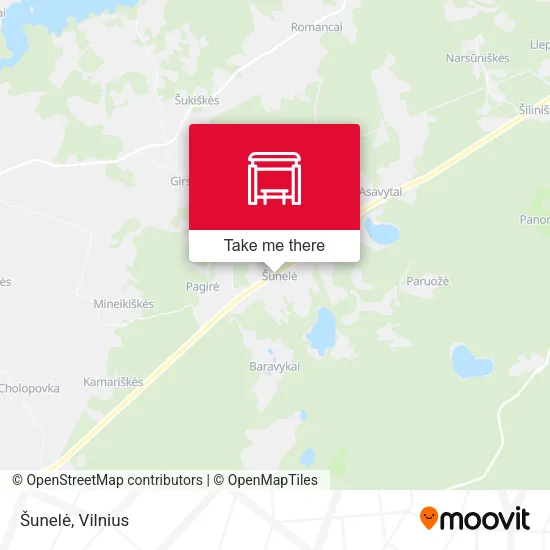 Карта Šunelė