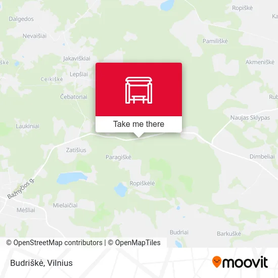 Карта Budriškė