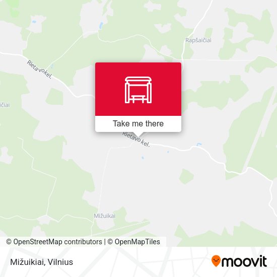 Карта Mižuikiai